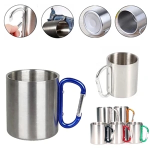 Stainless Steel Cup with Buckle Hook