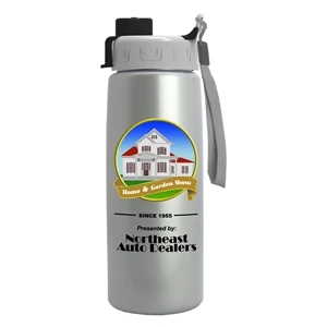 26 oz Metalike Flair Bottle - Quick Snap Lid - Digital