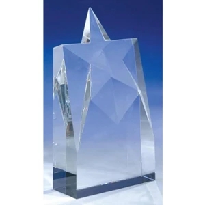 Supernova - 4" X 1 1/2" X 7" - Supernova 8-7/8" Crystal Award By Crystal World