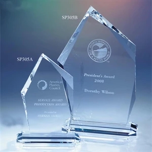 Concord - 4 1/4" X 1 7/8" X 6" - Concord Crystal Award By Crystal World. Sp305
