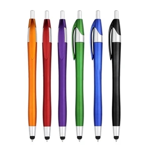 Metallic Colored Stylus Click Pen