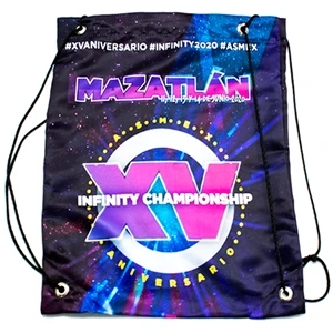 Woven Drawstring Backpack