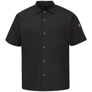 Red Kap Culinary - Men's Short Sleeve Cook Shirt with Oil...