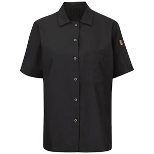 Red Kap Culinary - Women's Short Sleeve Cook Shirt with O...