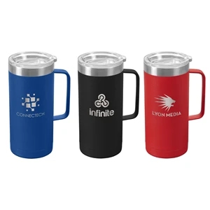 Glamping Tall - 17 oz. Double-Wall Stainless Mug - Laser