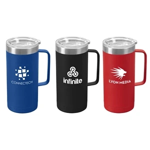 Glamping Tall -17 oz. Double-Wall Stainless Mug - Silkscreen