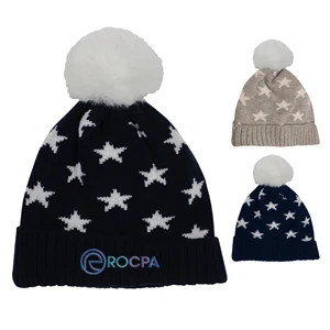 Star Pom Beanie