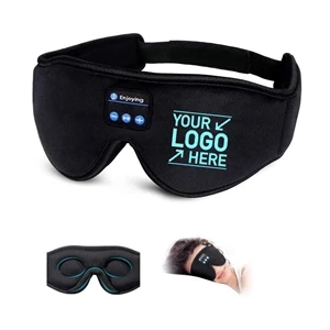 3D sleep eye mask with earphones
