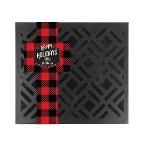 Custom Molded Chocolate Gift Box with Square Full Color Band