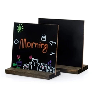 Rustic Chalk Board Sign with Wood Stand