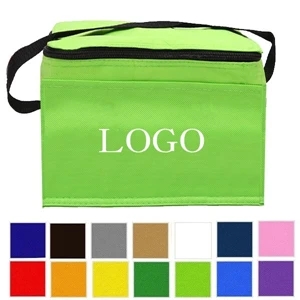 Portable 6 Can Pack Insulated Non Woven Cooler Bag