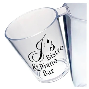 1.5 oz. Clear Plastic Hook Shot Glass
