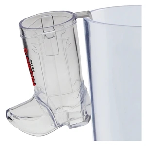 2 oz. Clear Plastic Cowboy Boot Hook Shot Glass