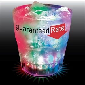 9 oz. Acrylic 3-Light Fluted Rocks Glass