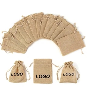 Burlap Drawstring Gift Bag