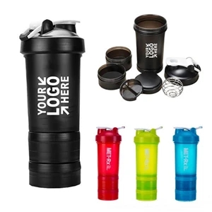 Fitness Shake Bottle with Containers