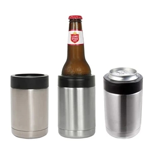 12oz Vacuum Insulated Beer Can and Bottle Cooler Holder
