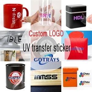 UV Transfer Sticker Labels Customizable LOGO Waterproof