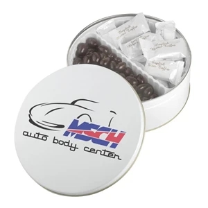 Collector tin filled with English Butter Toffee/Almonds