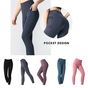 Fitness Pants Women's High Waist Yoga with Pockets