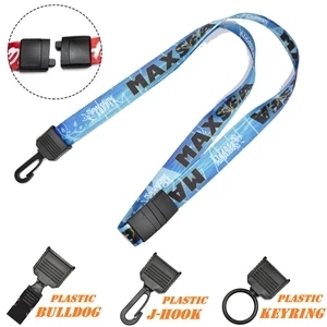 Sublimated Safety Breakaway Lanyards w/ Plastic Attachments