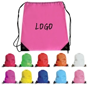 17.1"x 13.8" 210D Polyester Drawstring Backpack