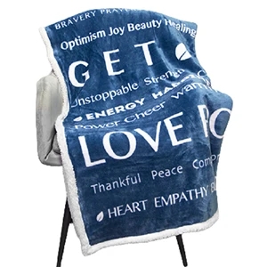 Custom Logo Custom Printed Throw Blanket