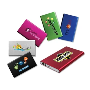 Custom Logo Customized Logo Super Slim Metal Power Bank 5000mAh
