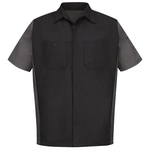 Red Kap Shirts - Men's Short Sleeve Two-Tone Crew Shirt