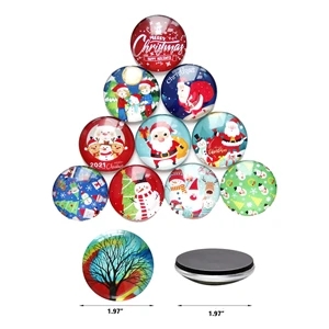 Round Glass Fridge Magnets