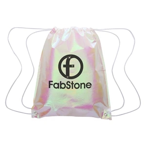 Iridescent Pearl Drawstring Bag