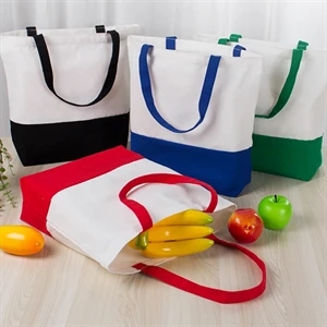 Fashionable Two-Tones Tote Bag