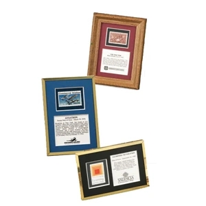 Collectible Stamp Award, Matted With Genuine Out Of Print Historic Postage Stamp