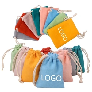 Cotton Canvas Drawstring Pouch