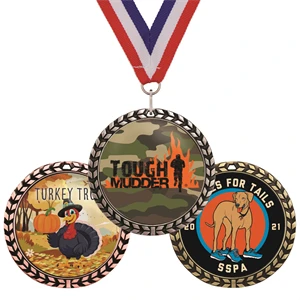 1.75" Speed Medal w/ Full Color Dome Imprint