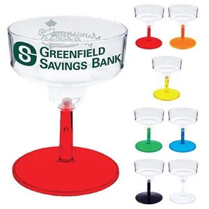 2 oz. Plastic Stemmed Margarita Sampler Glass