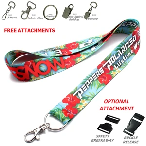 3/4" Sublimation Lanyards w/ Full Color Imprint on both side