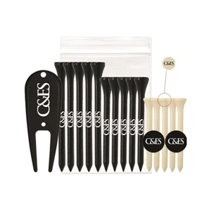 Combo Pack-5 2 1/8" tees,5 2 3/4" tees, 5 3 1/4", Divot Tool