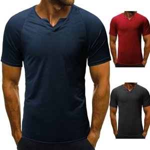 Pure Color Men's T-Shirt Short Sleeve