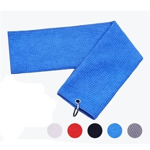 12x12" Microfiber Waffle Pattern Golf Towel