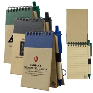Custom Logo Recycled Jotter Notepad with Paper Pen