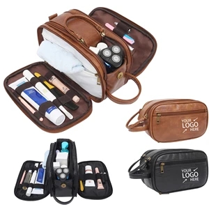 Men Leather Toiletry Bag