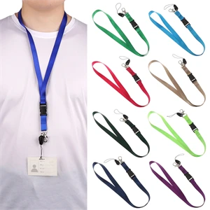 Neck Lanyards with Detachable Buckle