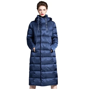 Women's Hooded Thickened Long Down Jacket