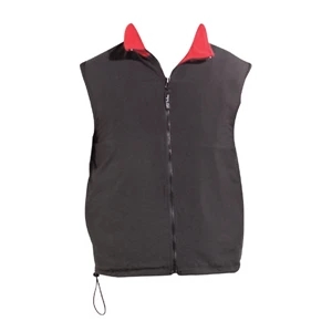 Unisex polar fleece reversible v-neck pullover