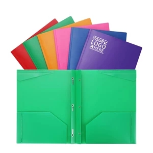 A4 Plastic 2 Pocket Folders