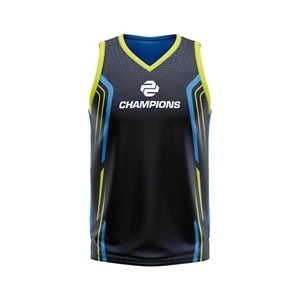 Men's Custom Full Sublimation Volleyball Sleeveless Jersey