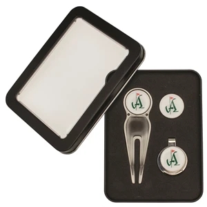 Golf Gift Set with Belt Clip Divot Tool