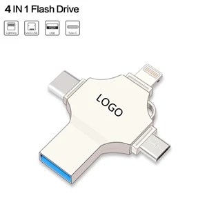 4 in 1 OTG USB Flash Drive 2.0 3.0 Phone External Storage