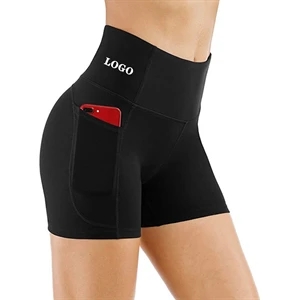 High Waist Shorts with Pockets